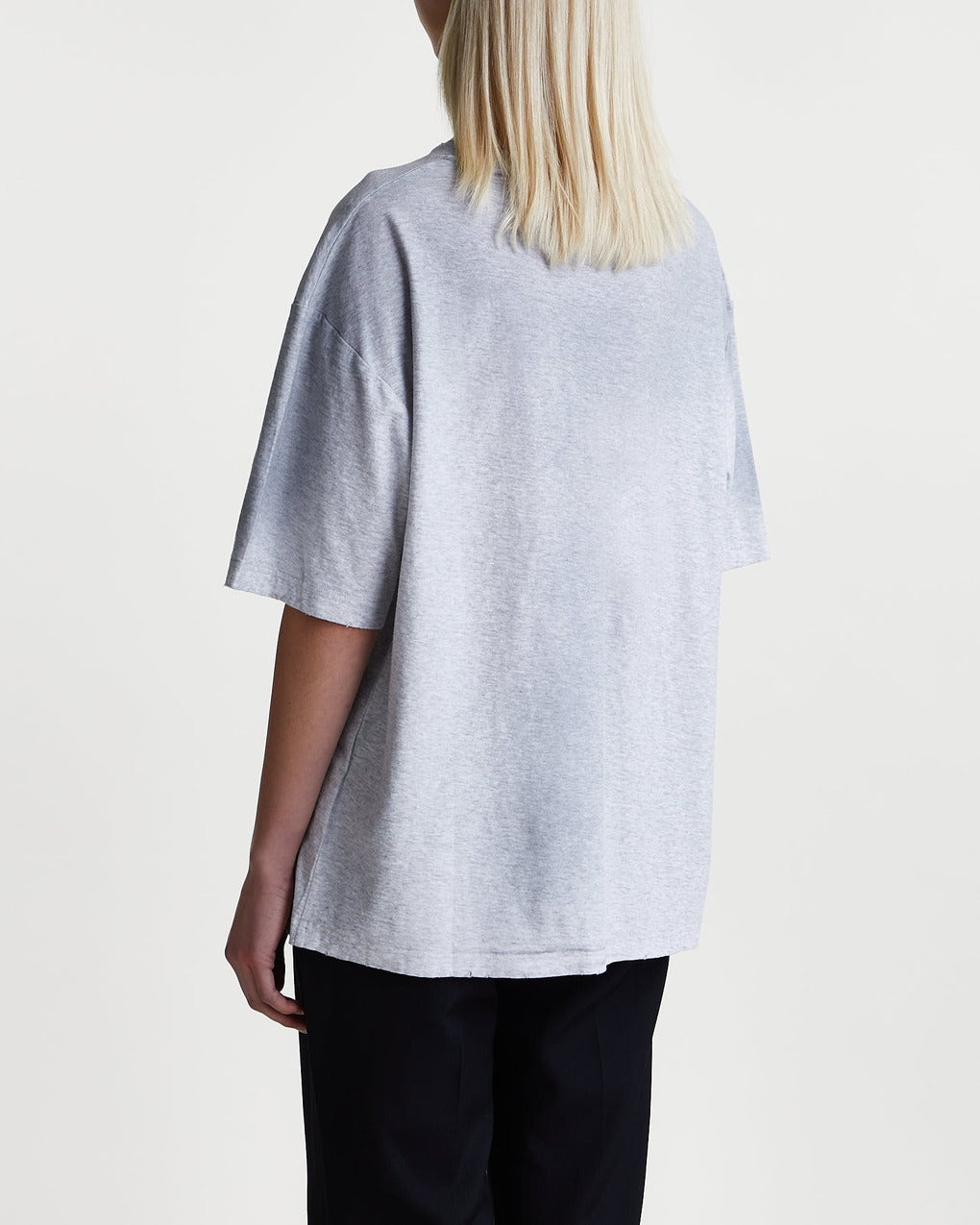 T-shirt Relaxed Logo Grey melange - 4