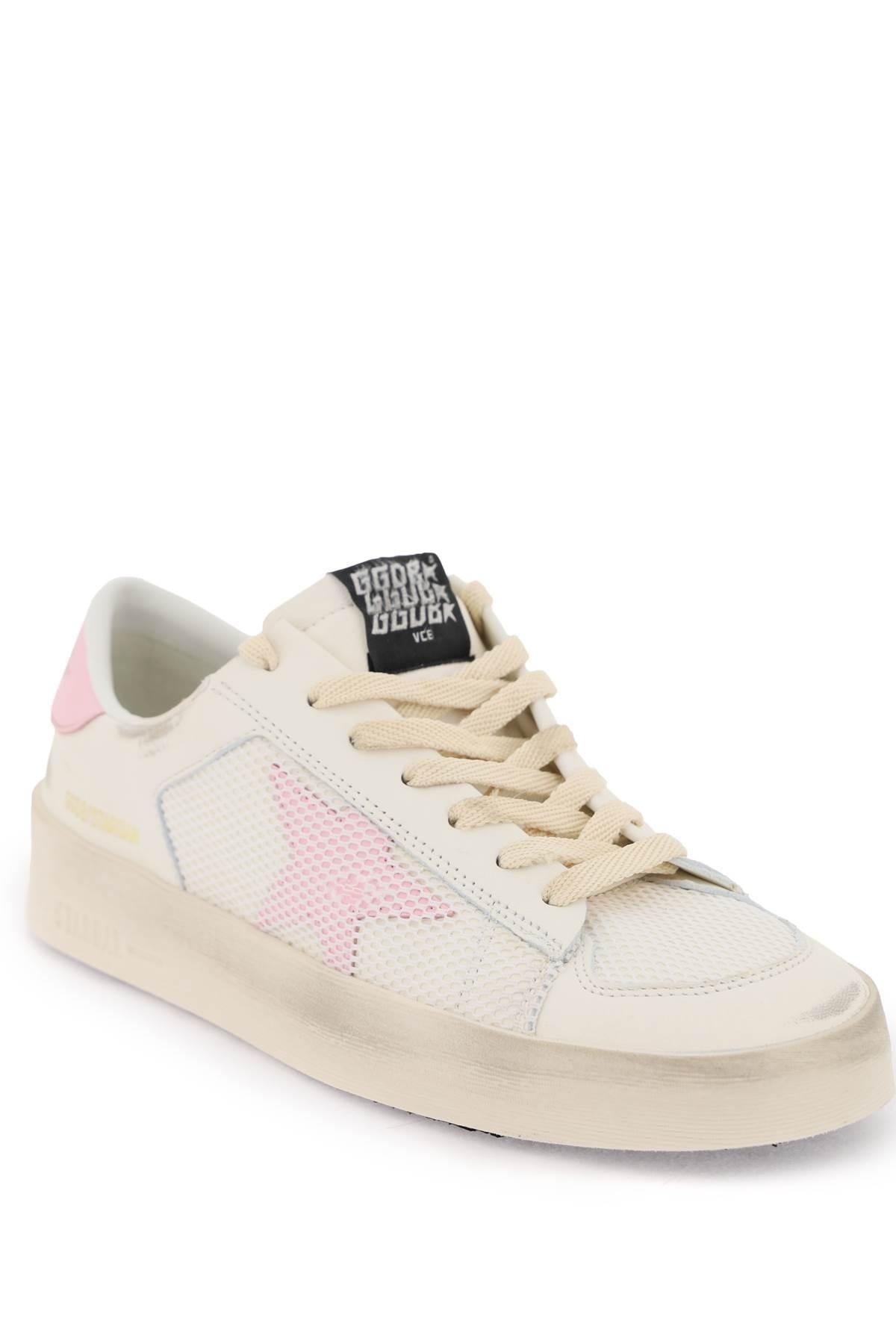 Golden Goose Mesh And Leather Stardan Sneakers - 4