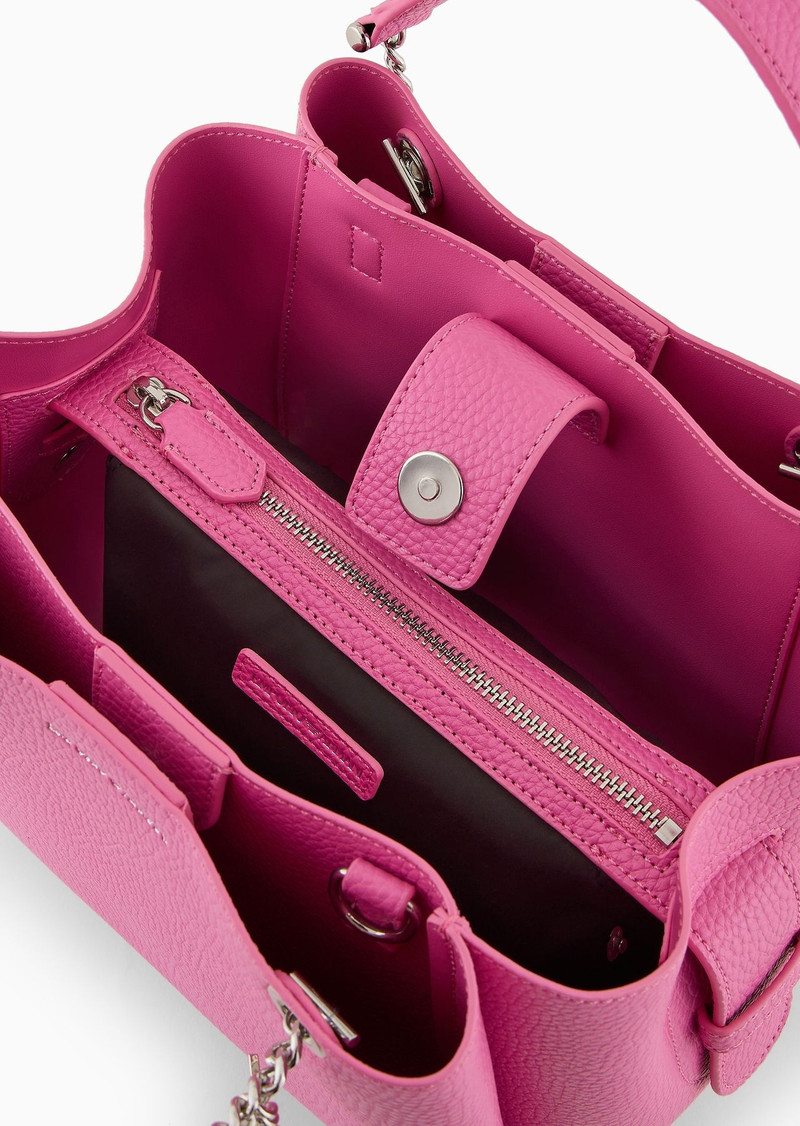 Palmellato leather-effect handbag with eagle charm 7