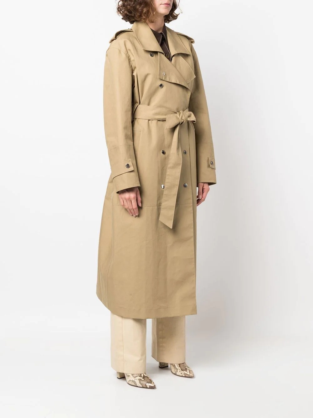 oversized trench coat - 3