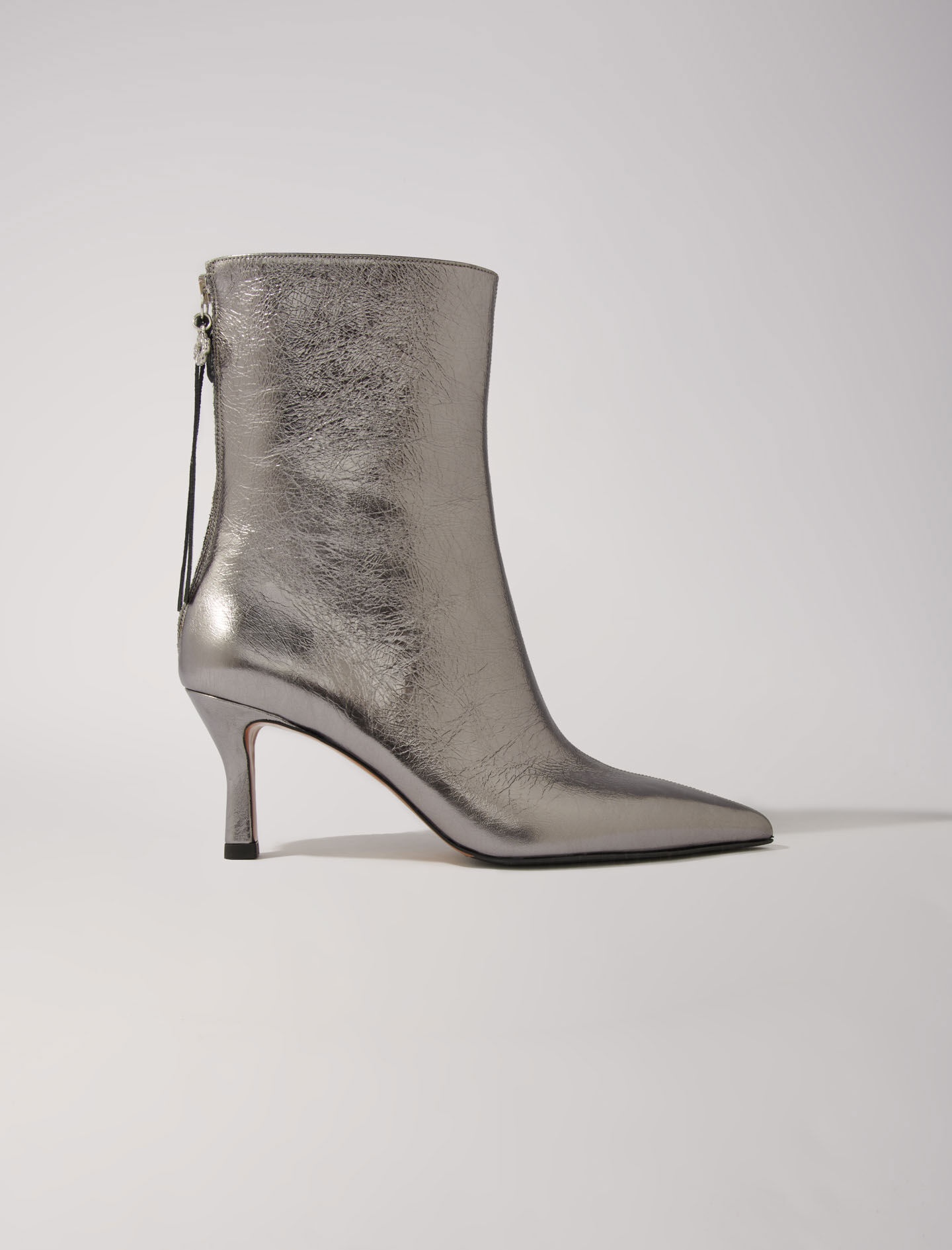 Metallic pointed-toe boots - 9
