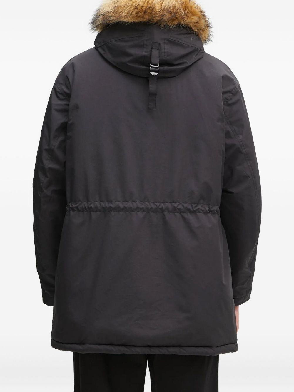 faux fur-lined hooded parka - 4