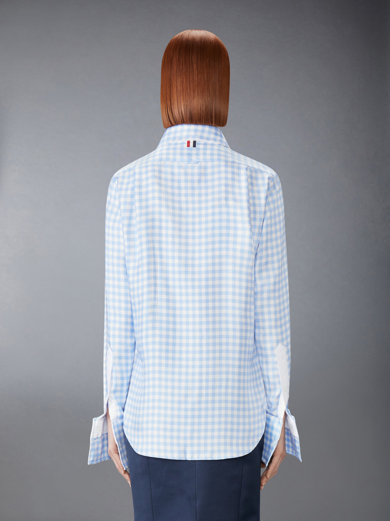 SILK TWILL GINGHAM SHIRT 5