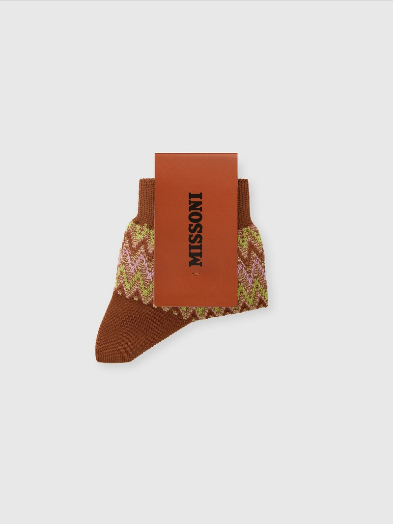 Missoni Short socks cotton blend zig zag outlook