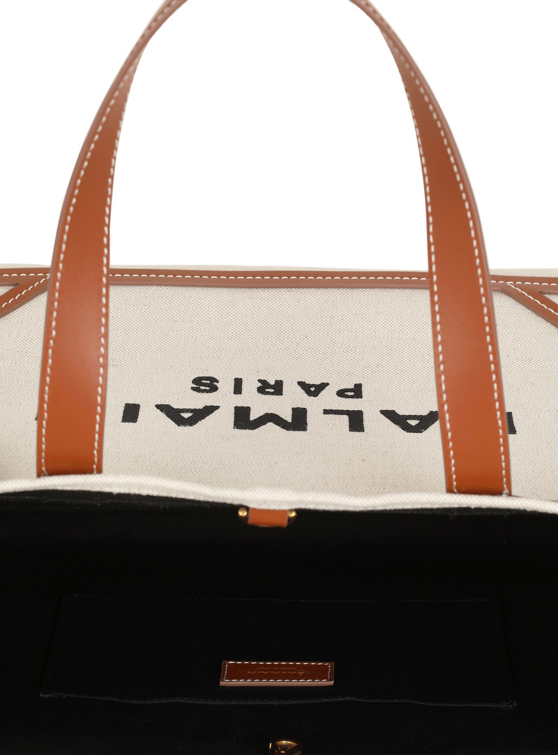 B-Army 42 canvas tote bag with leather details 5