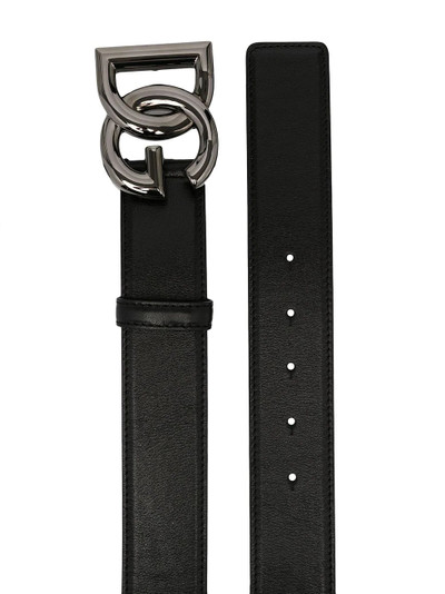 Dolce & Gabbana logo buckle belt outlook