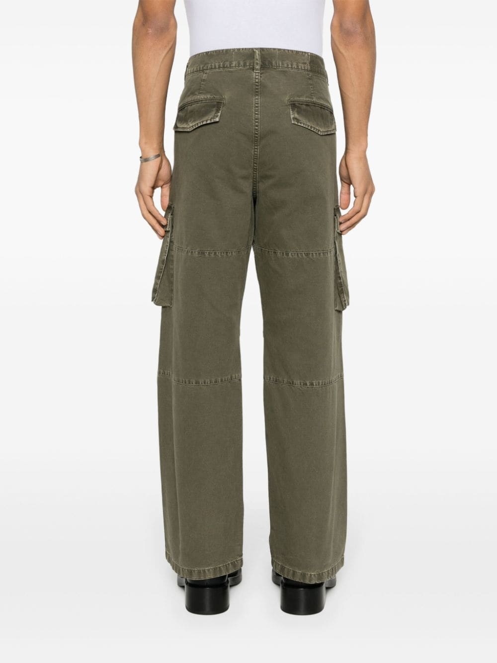 straight-leg cargo trousers - 4
