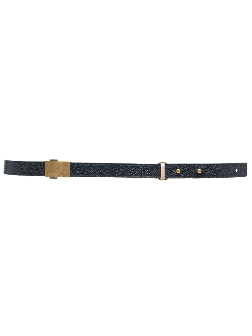 pebbled-leather belt - 1