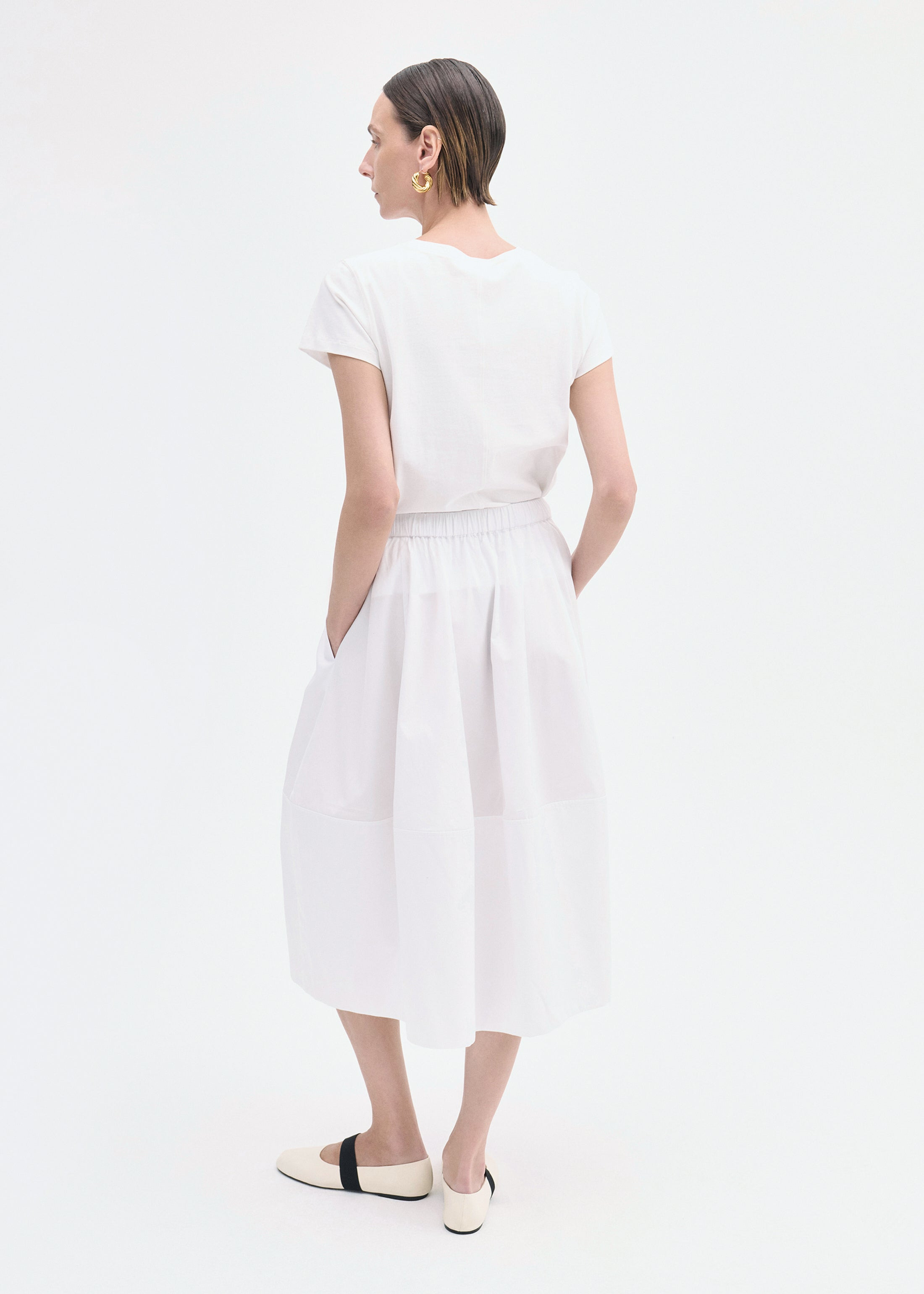 Full Skirt in Cotton Poplin - 4