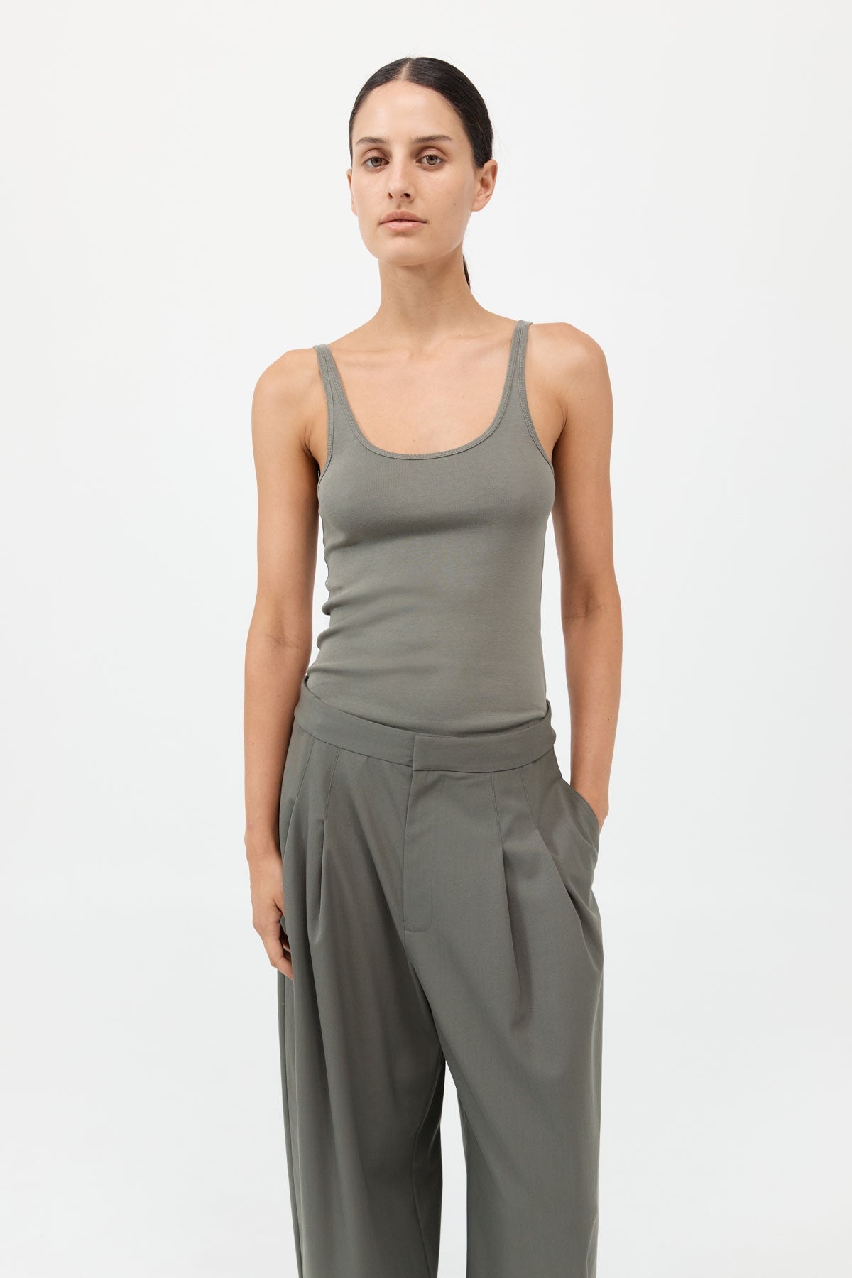 Adjustable Pants - Smokey Olive - 4