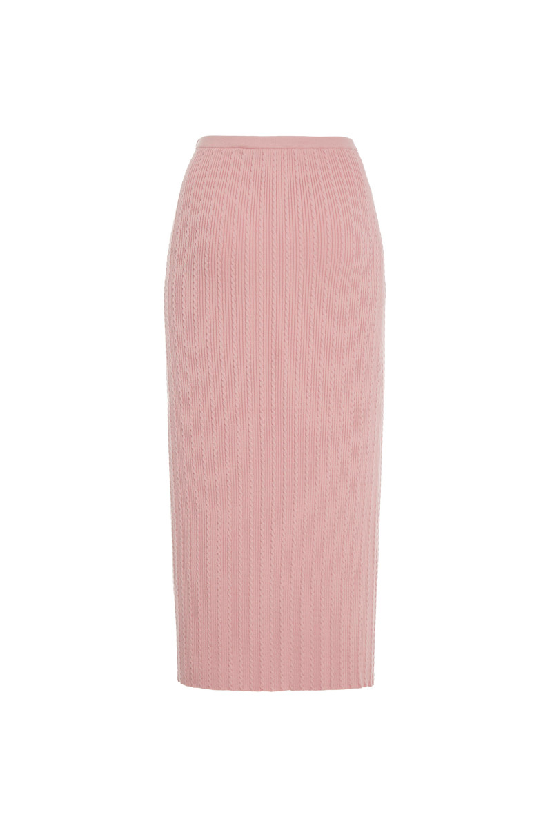 Alessandra Rich COTTON BLEND KNIT MIDI SKIRT outlook