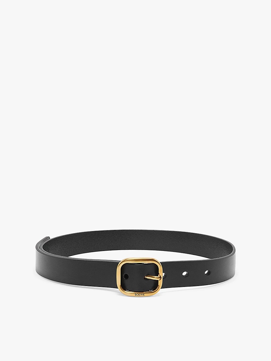 Rounded leather belt - 1