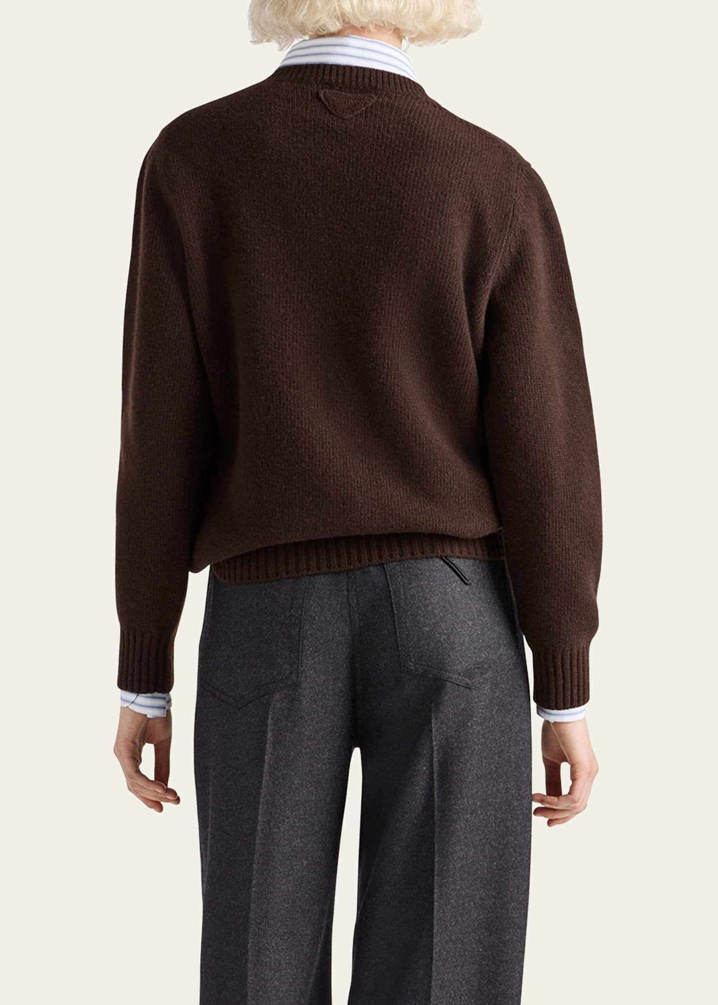 Cashmere Wool Crew-Neck Sweater - 3