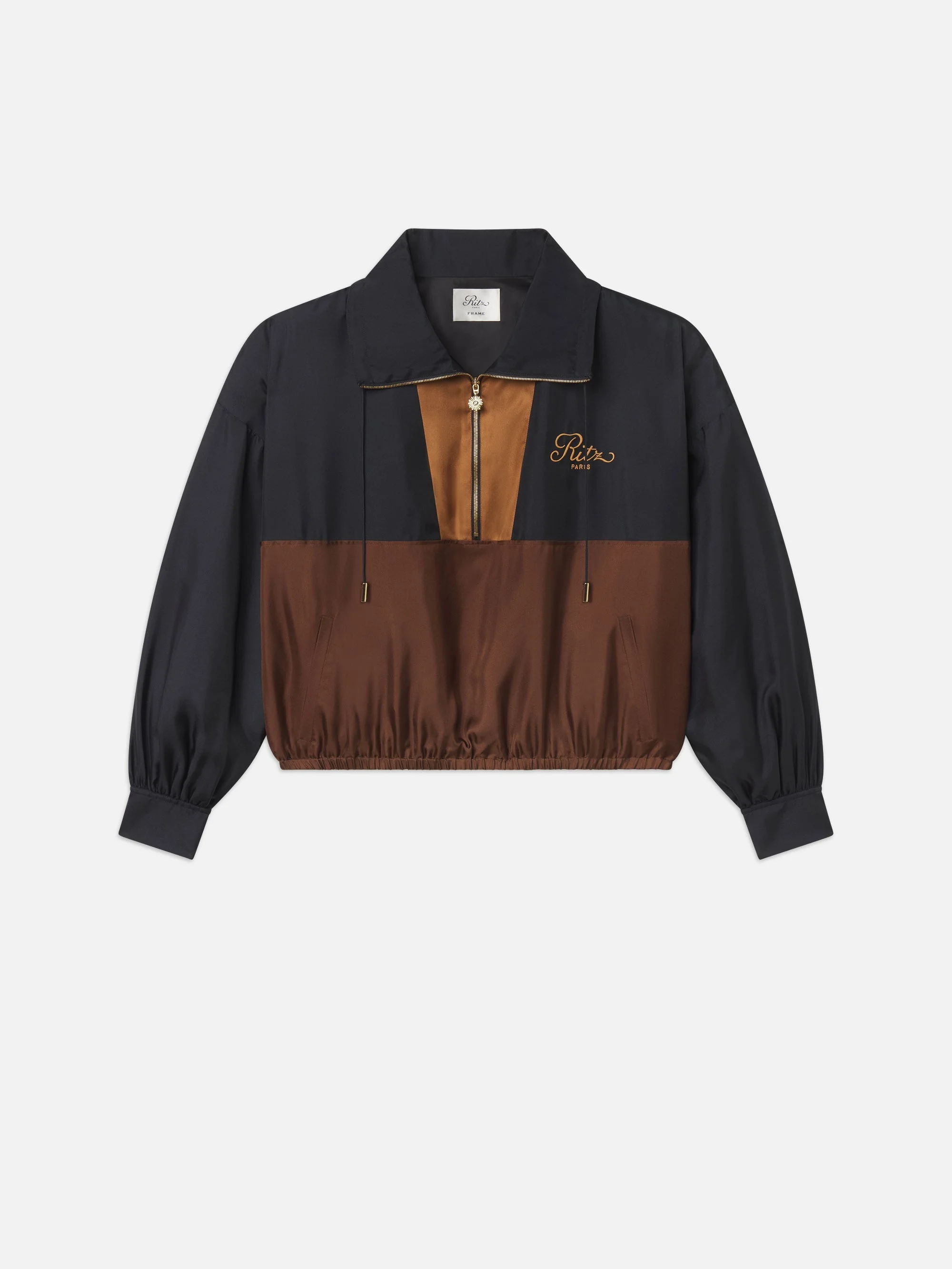 The Ritz Silk Half Zip Jacket - 1