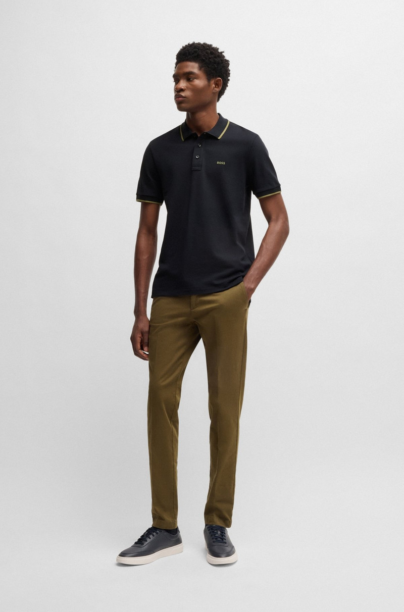 BOSS COTTON-PIQUÉ POLO SHIRT WITH LOGO DETAIL outlook