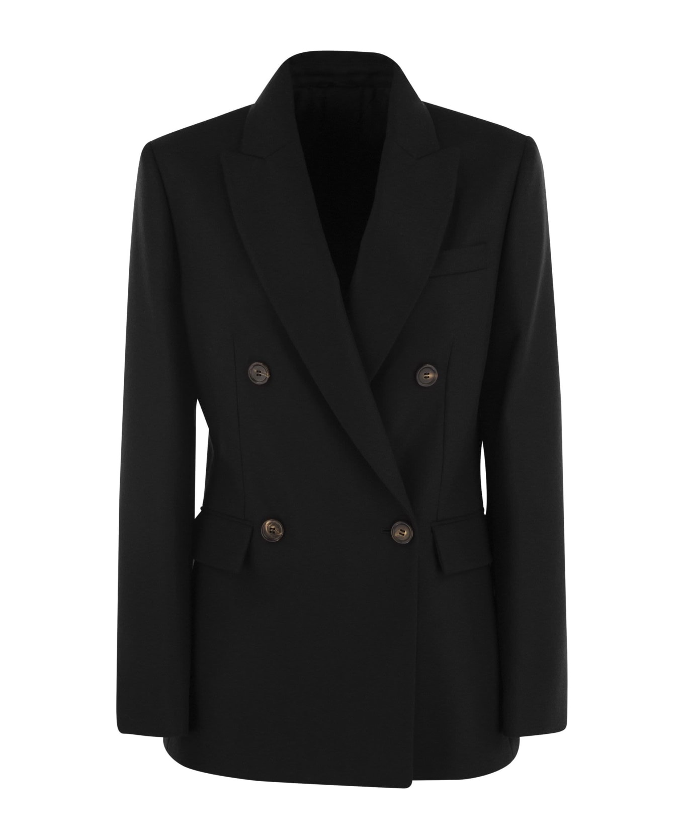 Wool And Cashmere Jacket With Necklace - 1