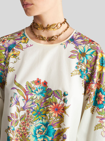 Etro MINI DRESS WITH BOUQUET PRINT outlook