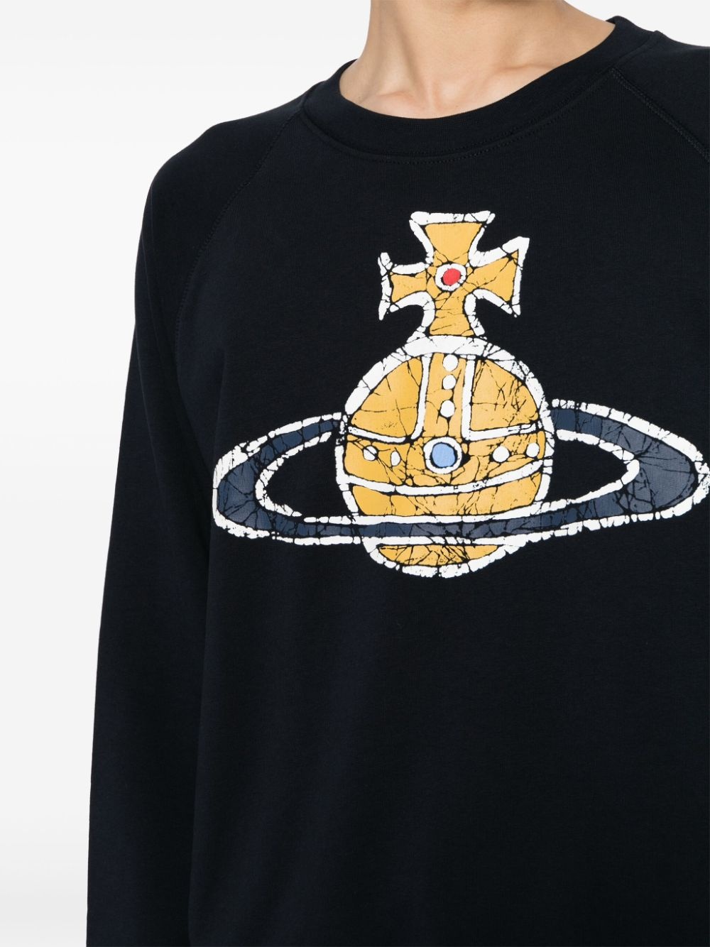 Orb-print cotton sweatshirt - 5
