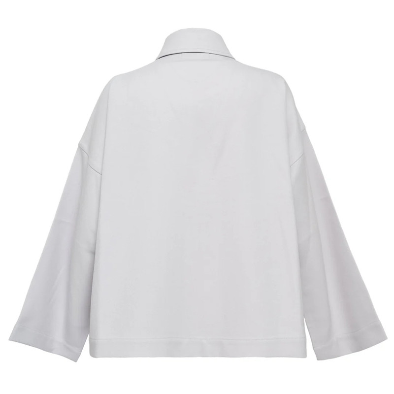 132 5. ISSEY MIYAKE Wool Like Flat Tuck Jacket outlook