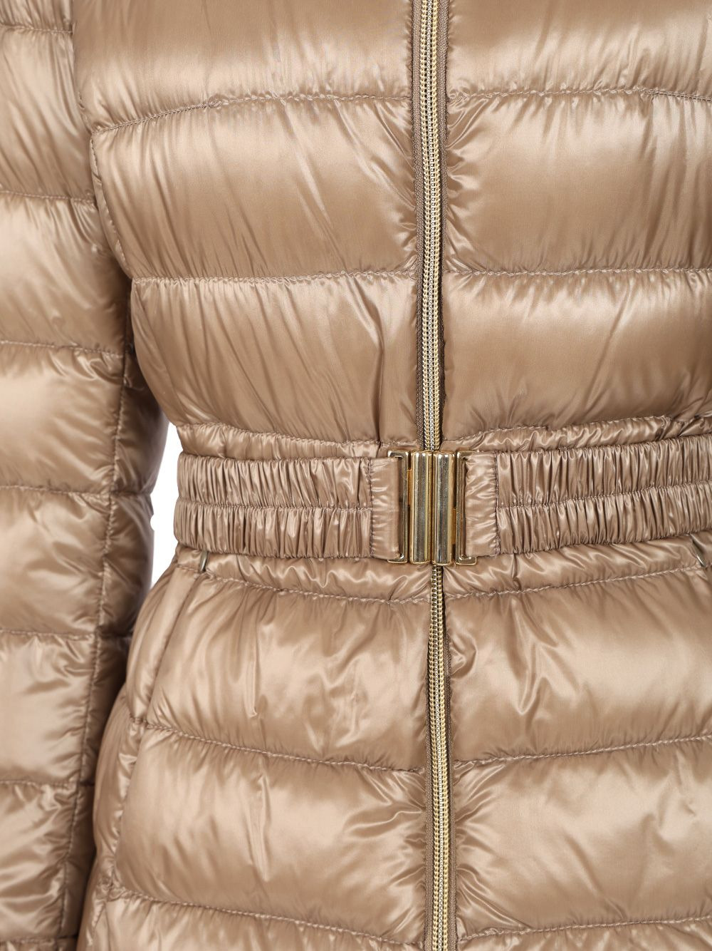 Shniy Padded Down Jacket With Bel Coats Brown - 4