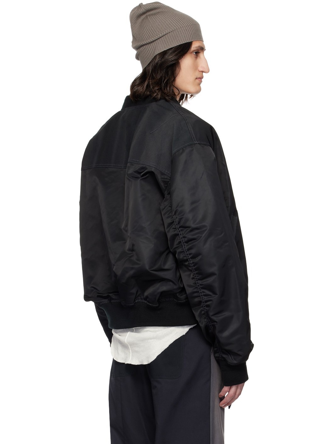 Black Alpha Industries Edition Bomber Jacket - 3