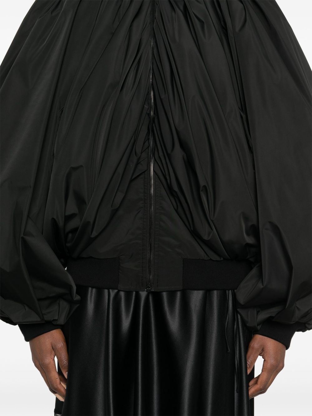 draped bomber jacket - 5