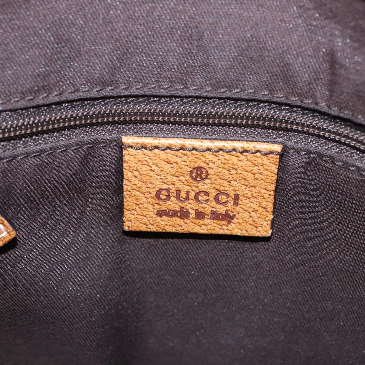 GUCCI GG Canvas Hand Bag Brown Silver 113019 113019 - 15