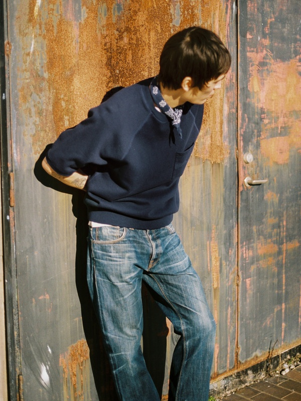 Kaj Short Sleeved Sweatshirt Blueberry - 2