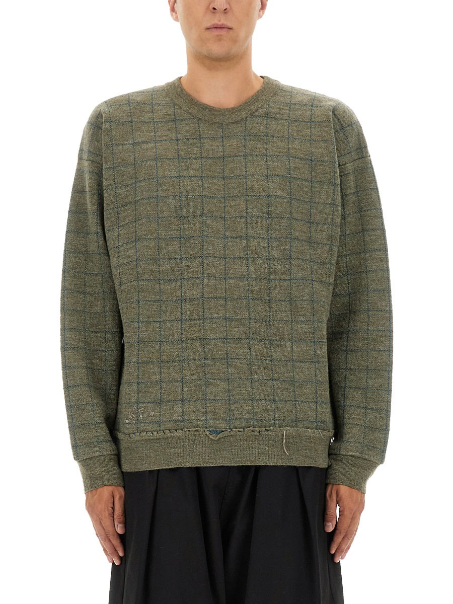 Sweatshirt With Worn Effect - 1