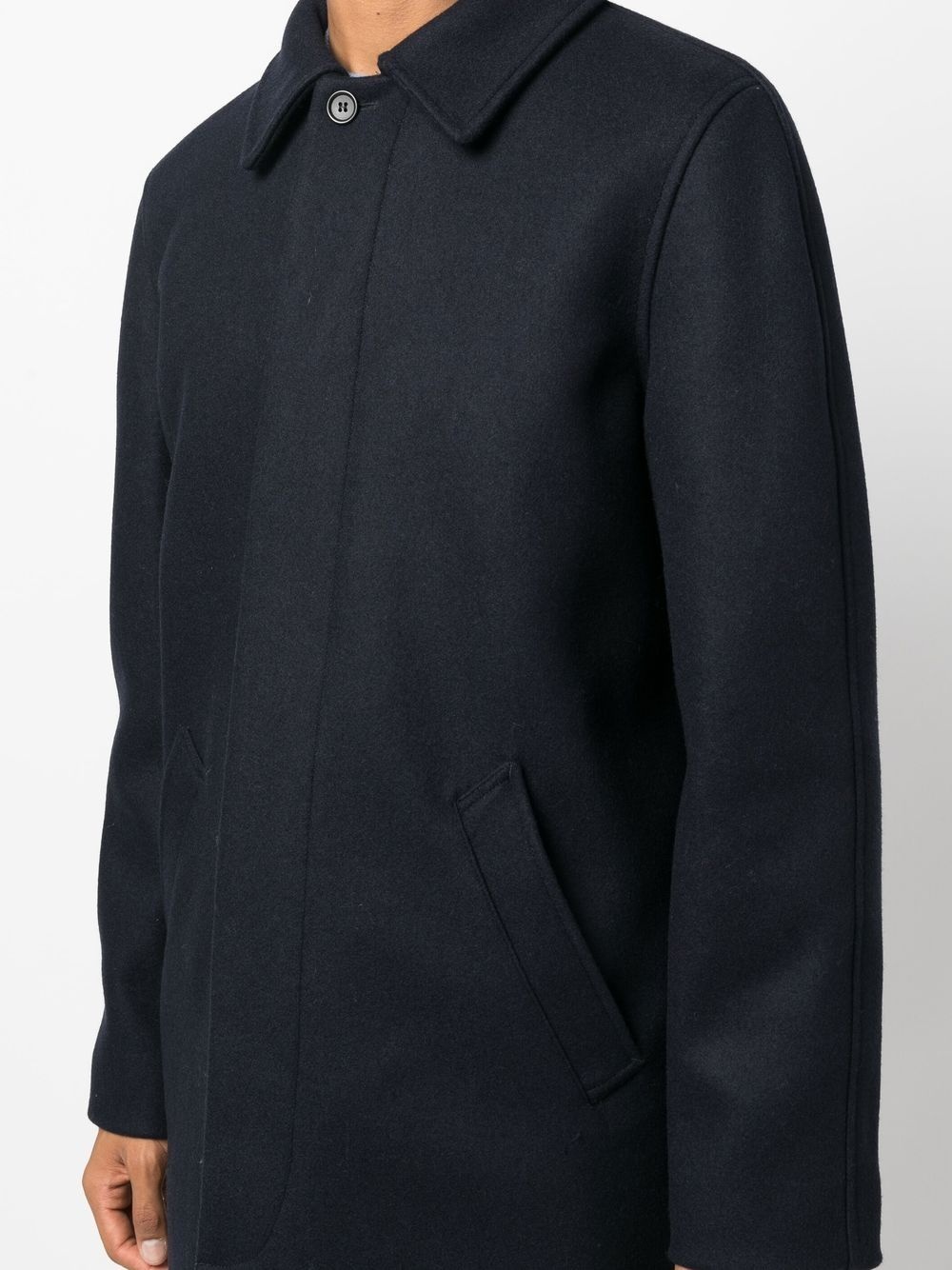 boxy single-breasted coat - 10