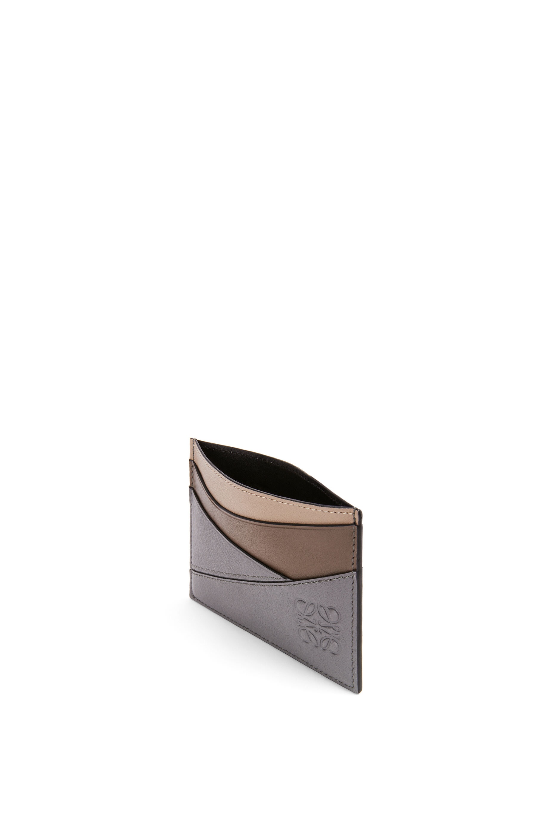 Puzzle plain cardholder in classic calfskin - 2