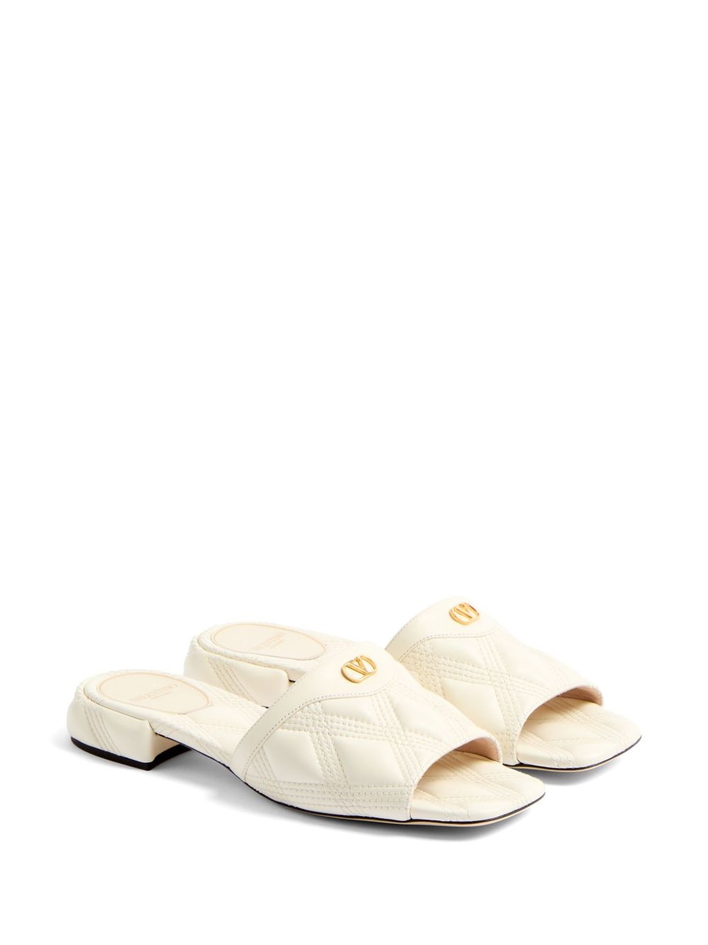 VLogo Signature quilted sandals - 2