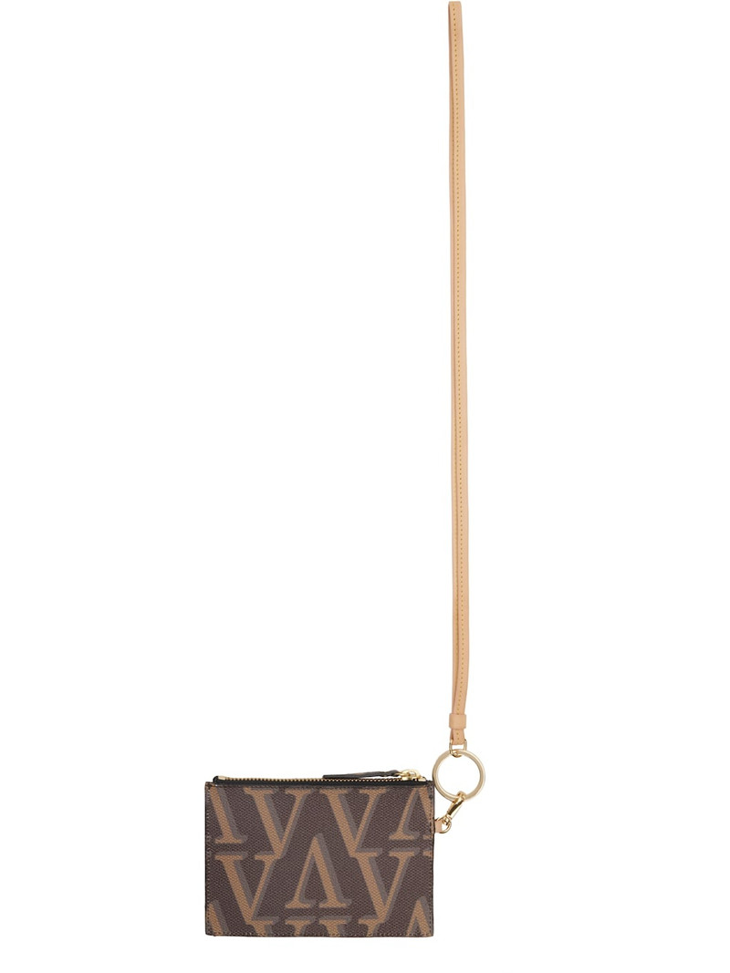 VAQUERA Brown Pouch Monogram Wallet outlook