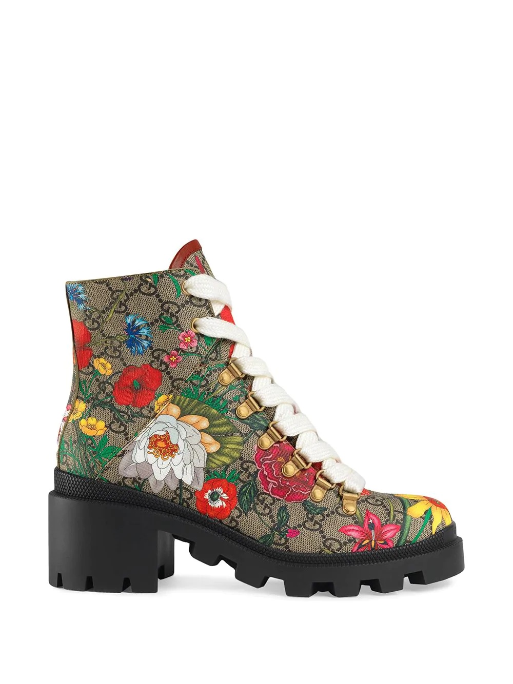 Flora print 57mm ankle boots - 5