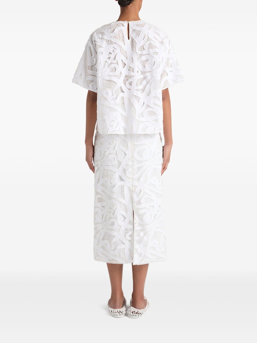 lace-detailing top - 3