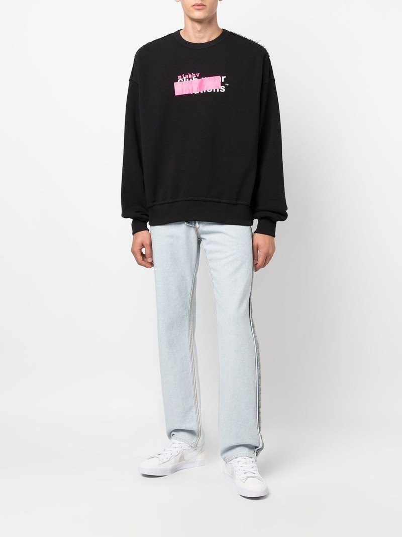 MISBHV logo-print distressed sweatshirt outlook