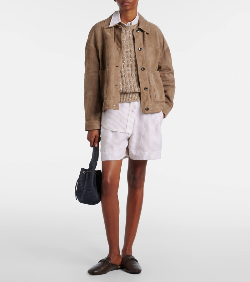 Brunello Cucinelli Suede field jacket outlook