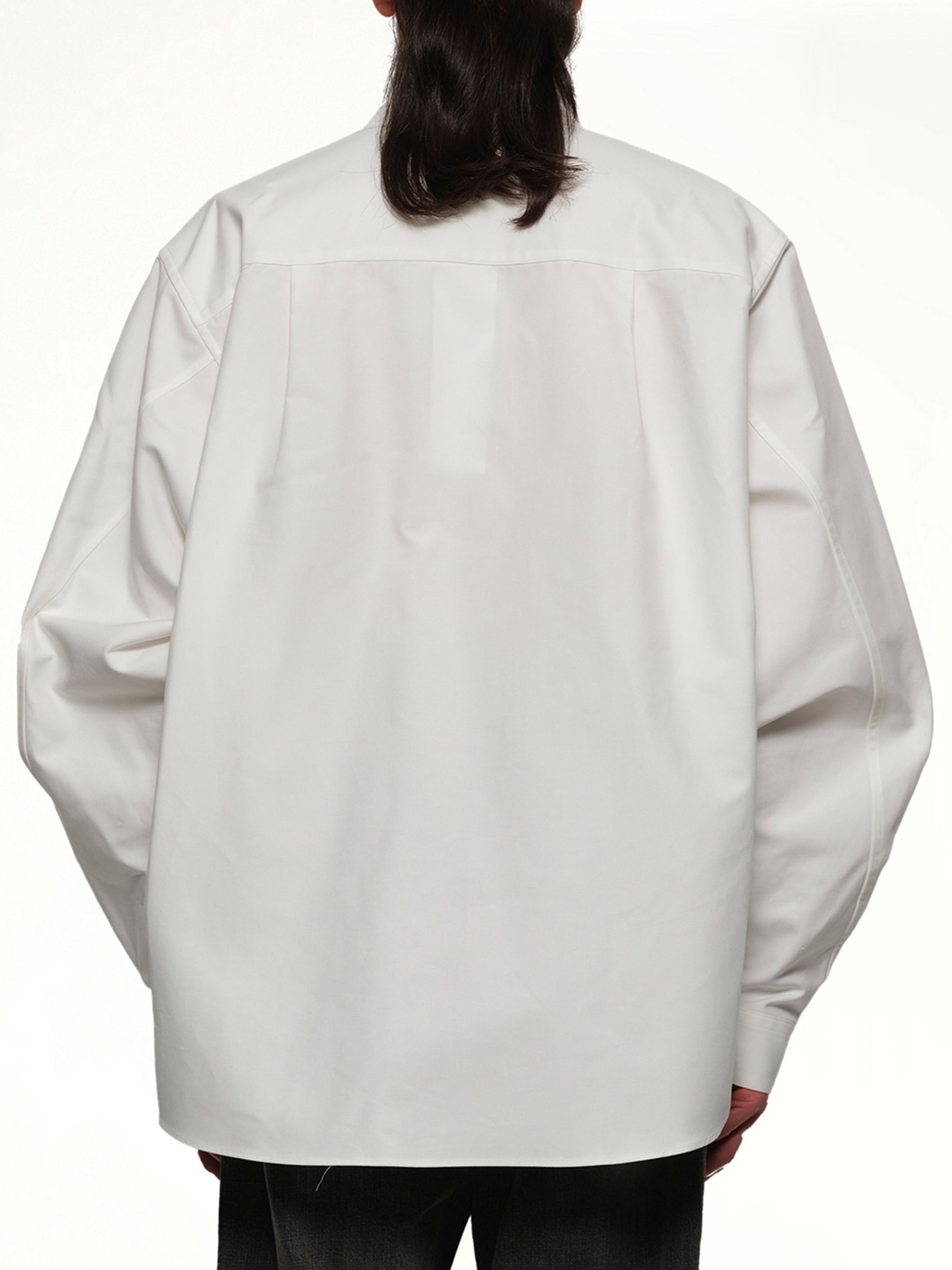 Pteranodon Embroidered Shirt in White - 5