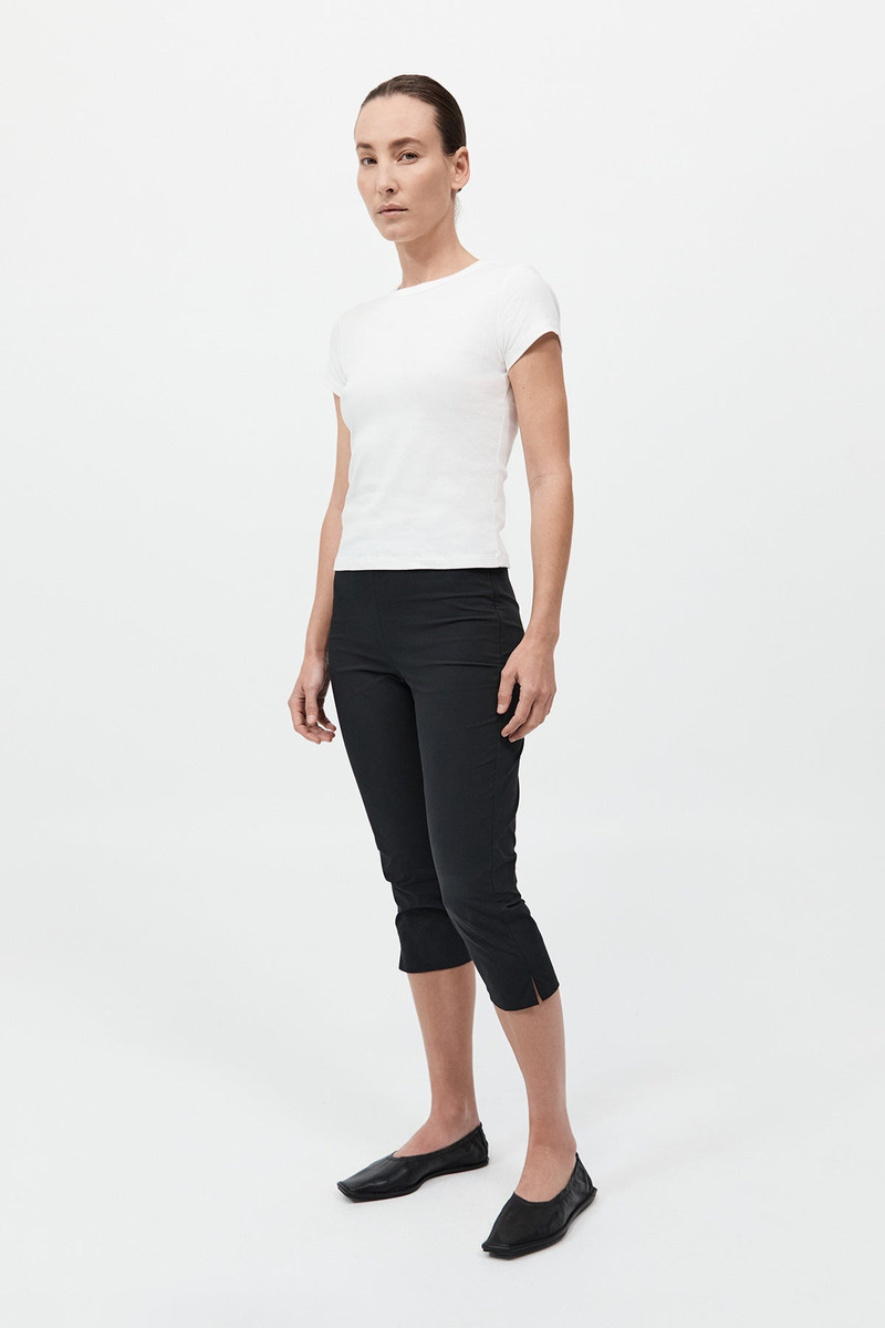 ST. AGNI Slim Capri Pant - Black outlook