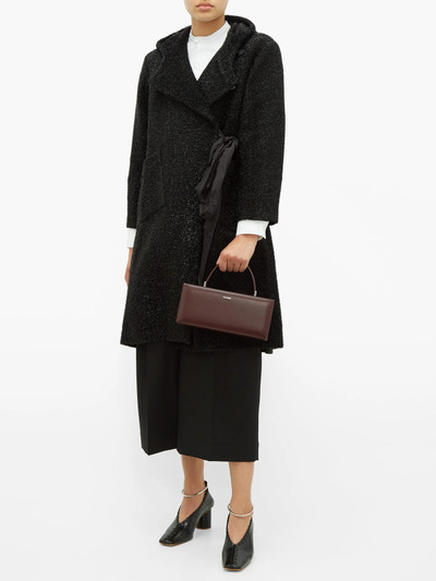 Sara Lanzi Double-breasted tinsel coat outlook