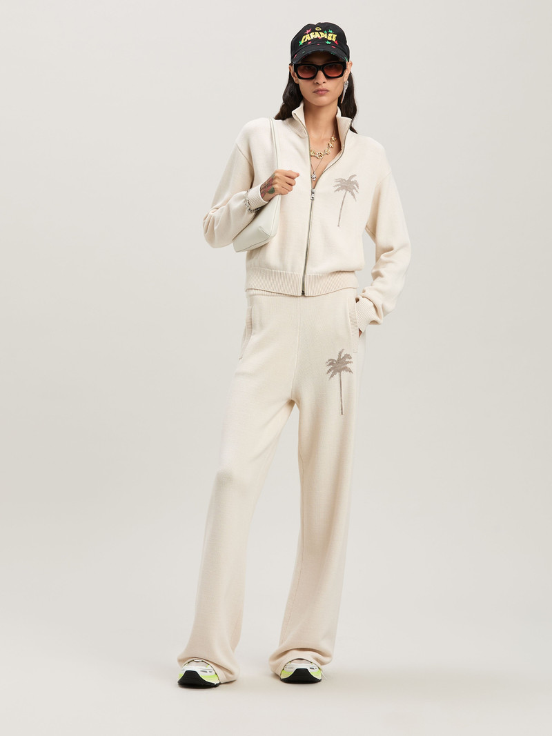 Palm Angels Palm Inlay Track knit jacket outlook