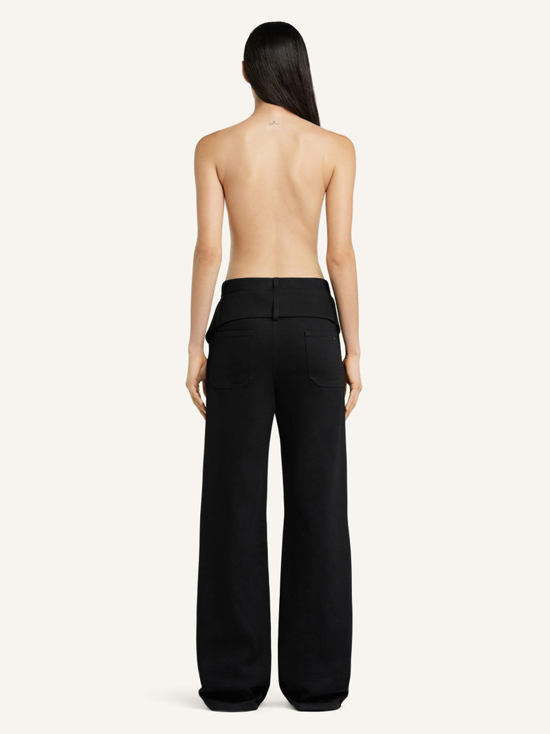 DOUBLE BELT DENIM PANTS 4