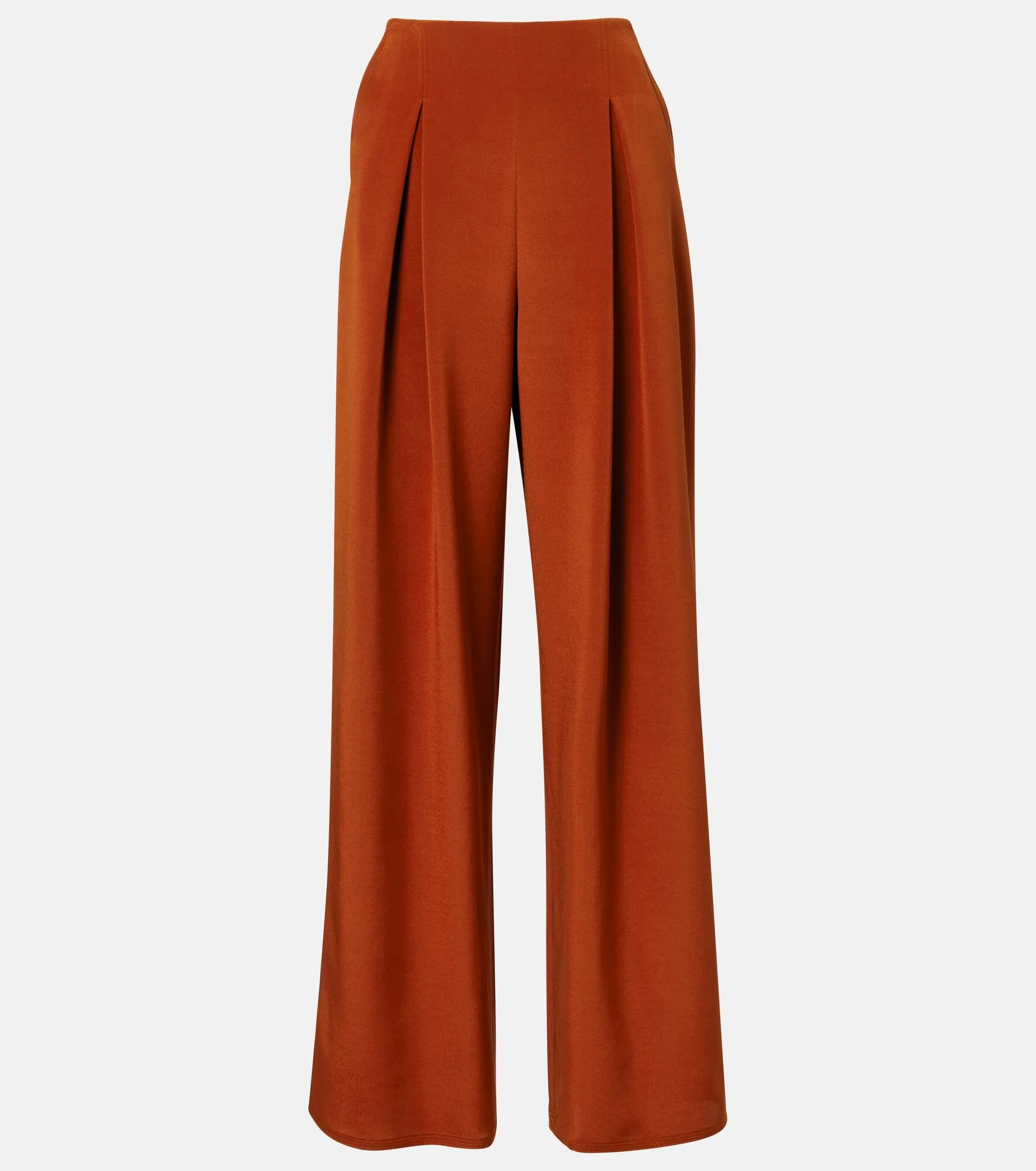 Palude silk-blend crêpe wide-leg pants - 1