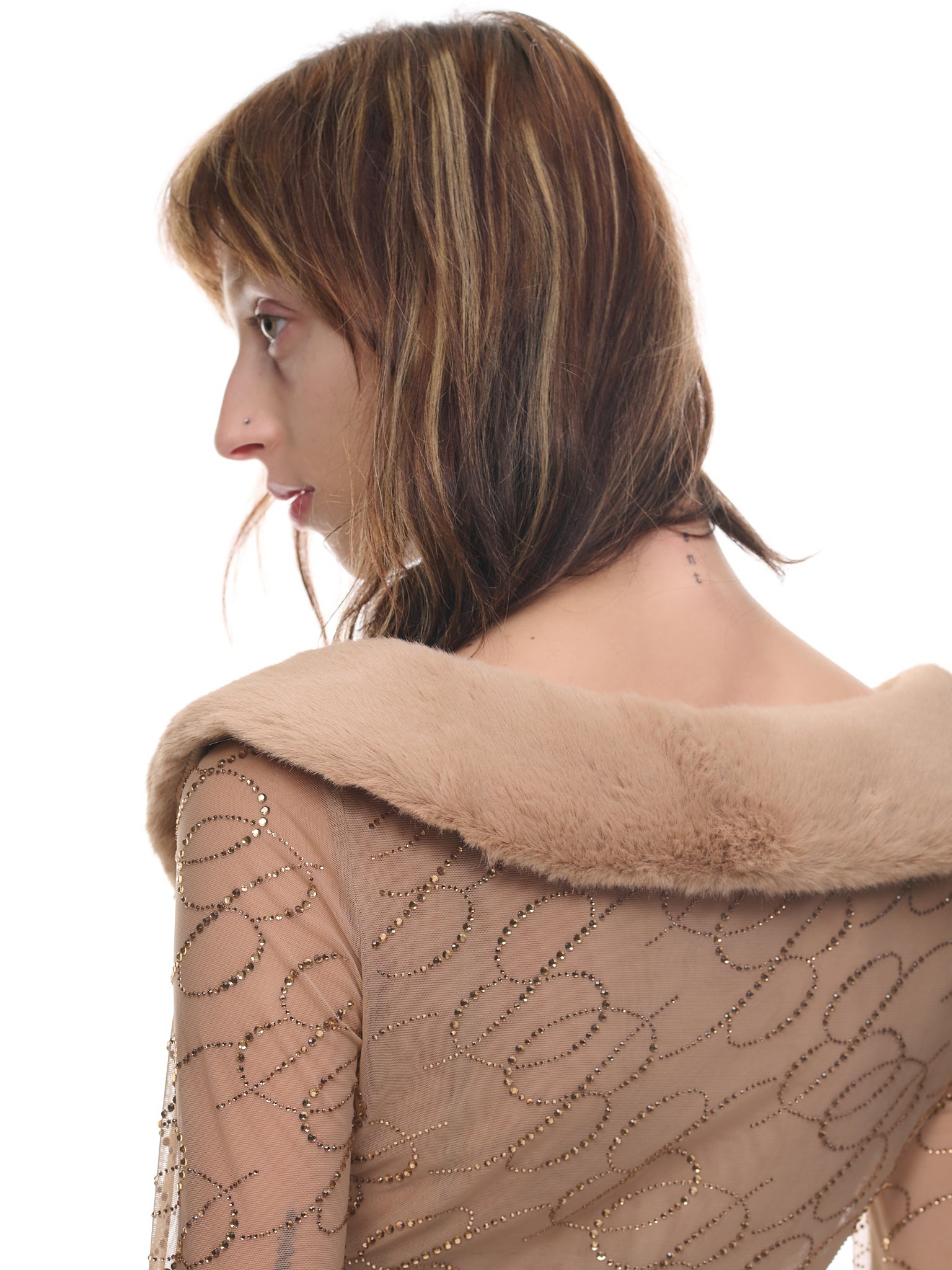 Eco-Mink Fur Cardigan - 5