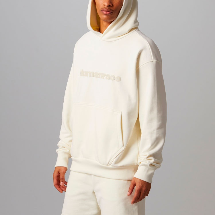 adidas x Pharrell Humanrace Logo Hoodie 'Beige' HG1815 - 4