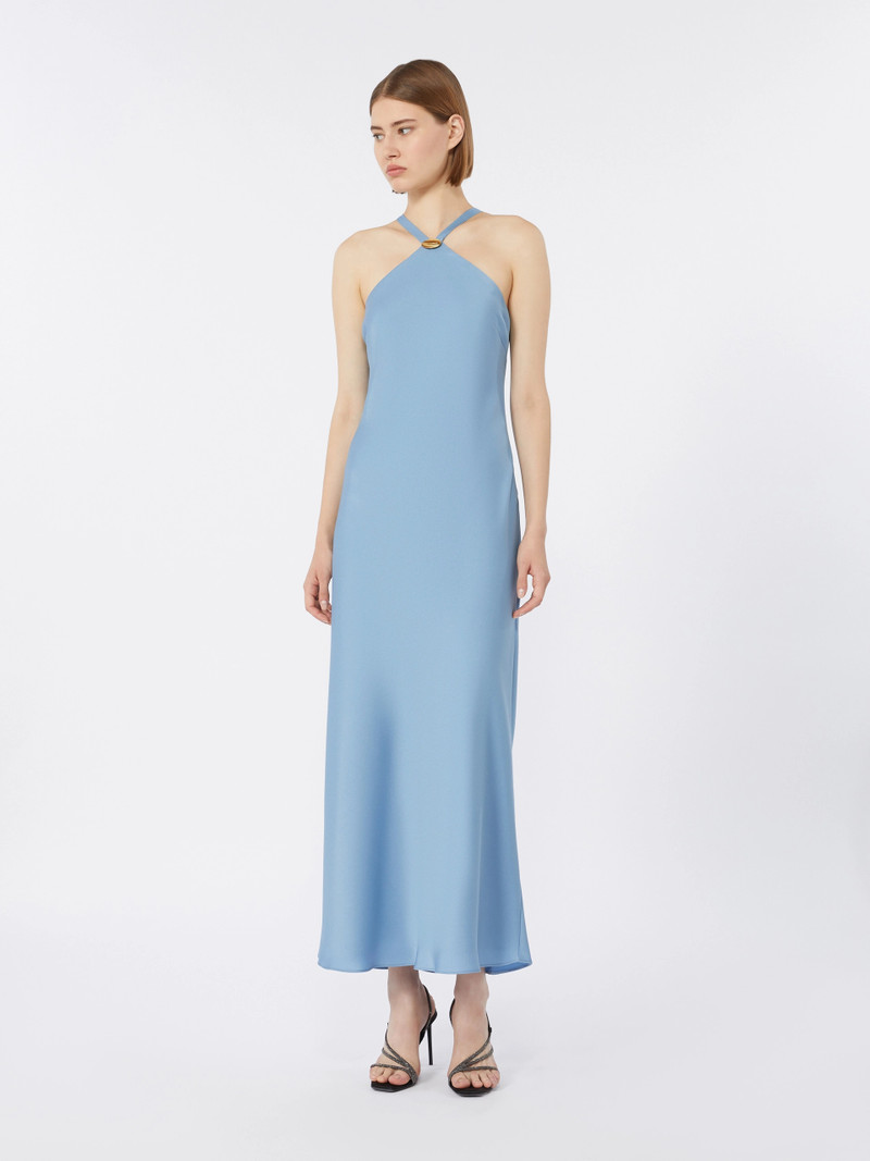 Max Mara Lightweight satin dress - LIGHT BLUE outlook