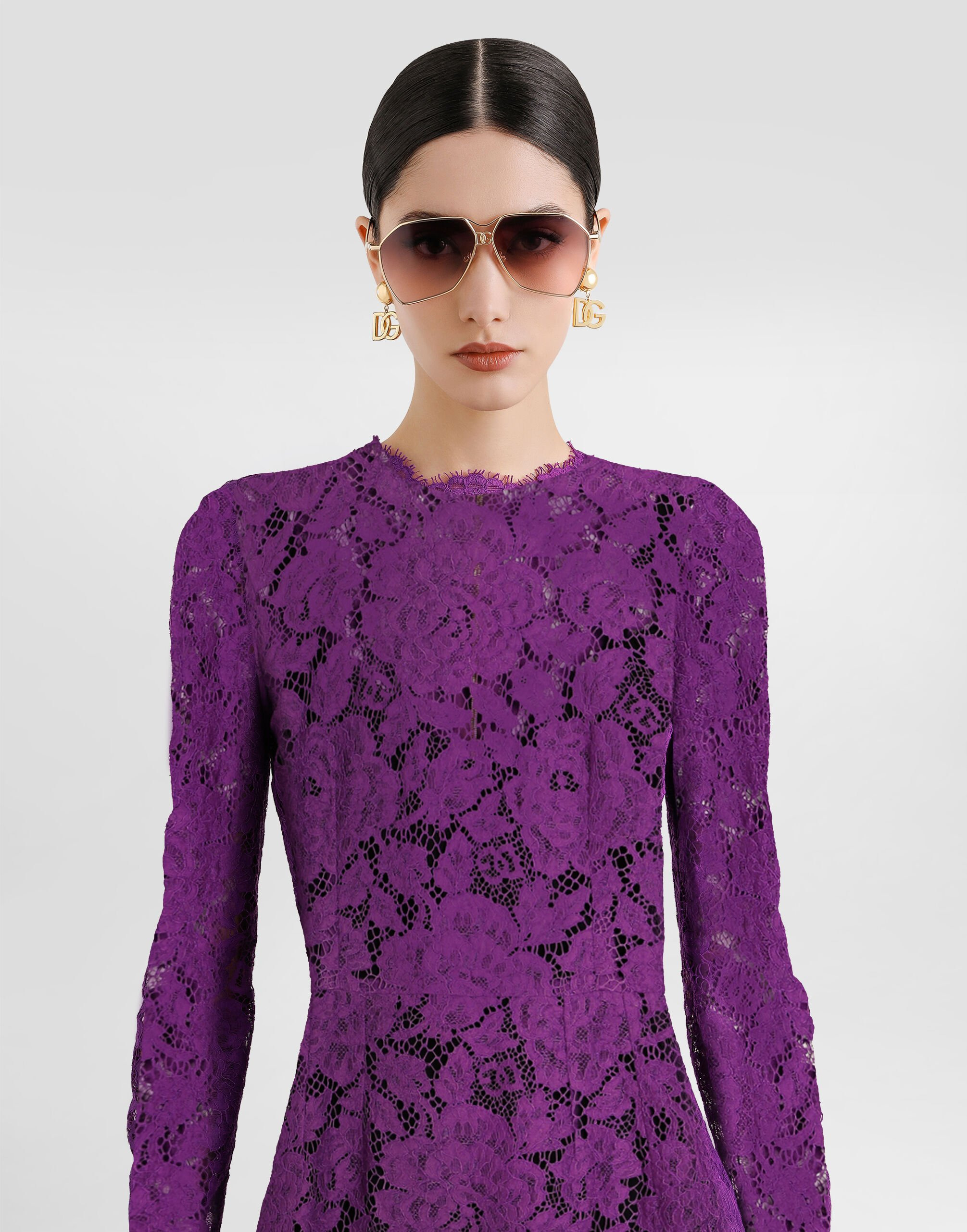 Cordonetto lace sheath dress - 4