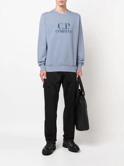 C.P. Company logo embroidered sweatshirt outlook