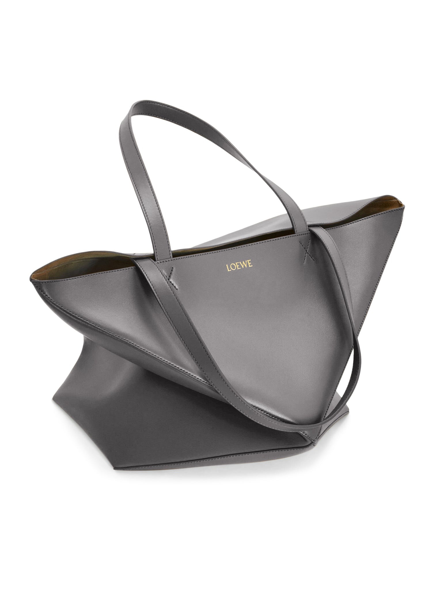 PUZZLE FOLD TOTE XL BAG IN POLISHED CALFSKIN - 4