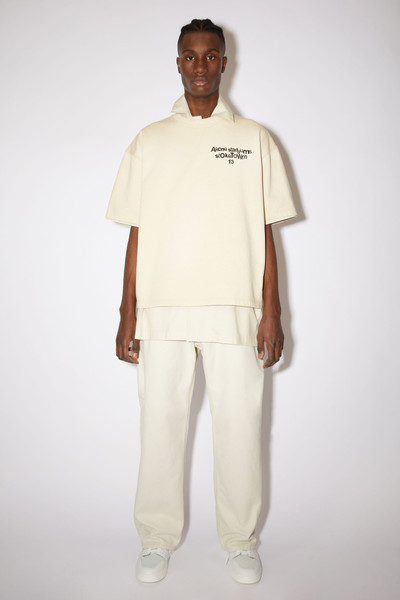 Acne Studios Fleece t-shirt - Oat beige outlook